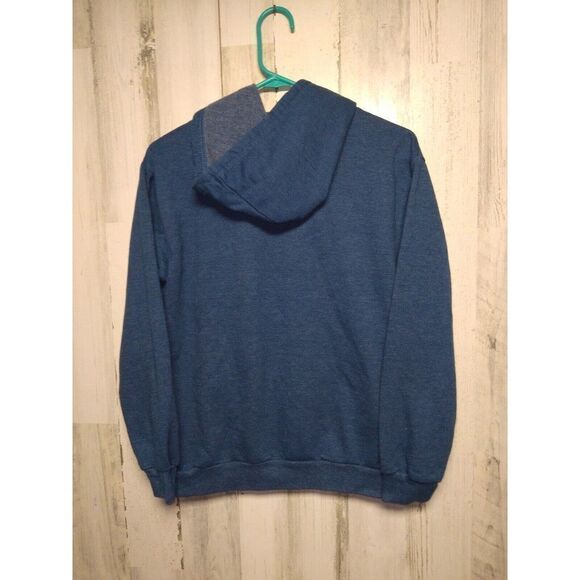 SpongeBob SquarePants Medium Blue Juniors Graphic Pullover Hoodie Sweatshirt - Picture 3 of 3